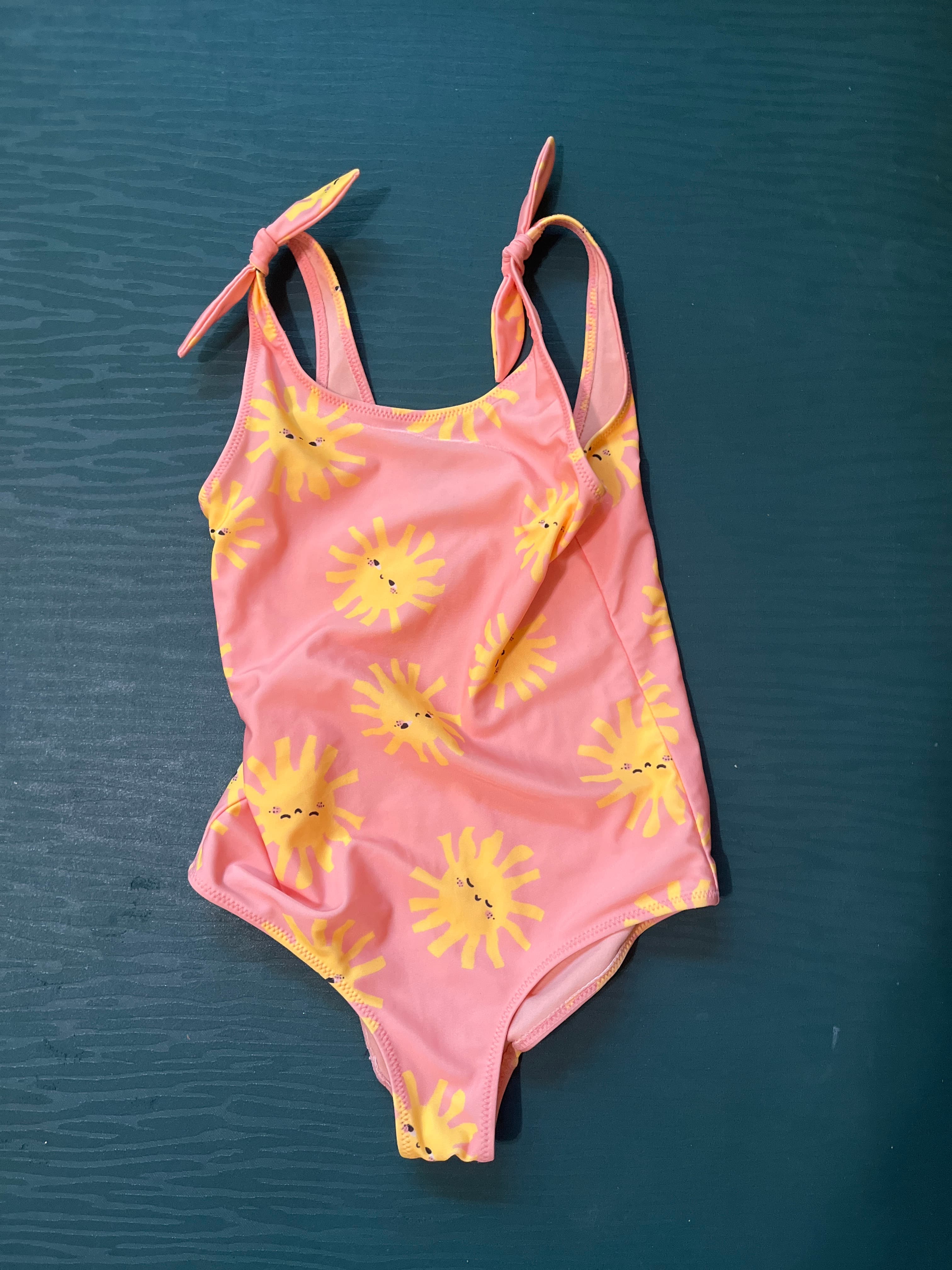 H&M Sun Print One-Piece Swimsuit - Pink & Yellow