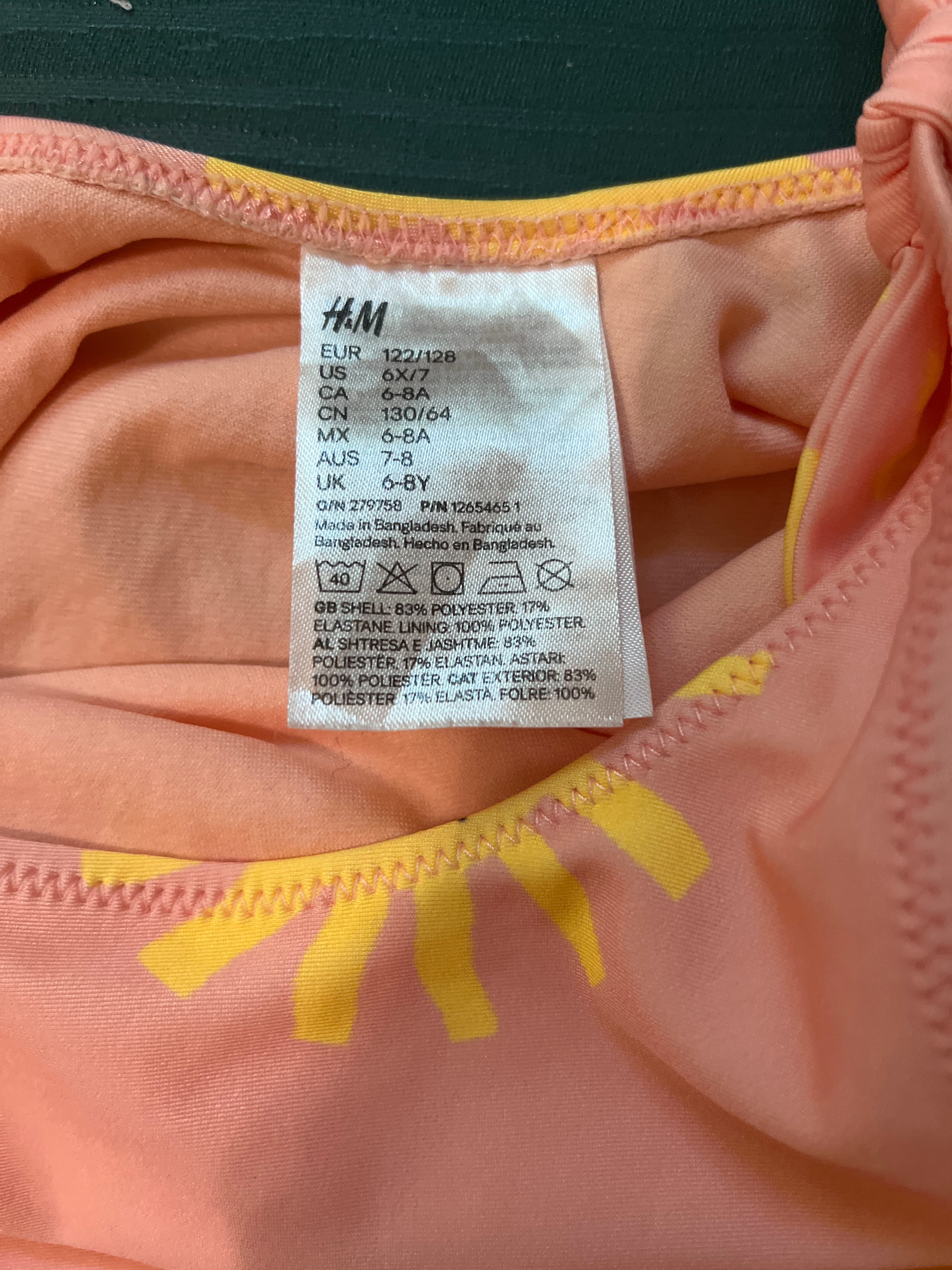 H&M Sun Print One-Piece Swimsuit - Pink & Yellow — photo 2