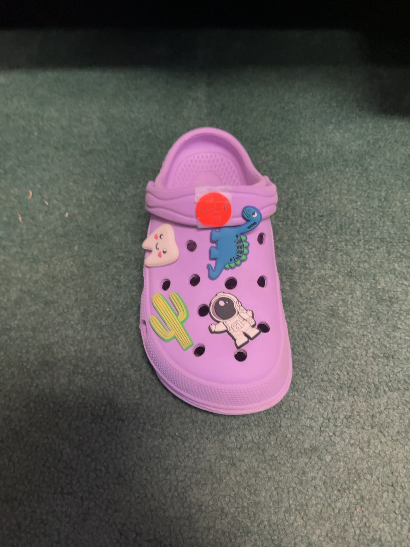 Purple Crocs-Style Kids Clog with Fun Charms
