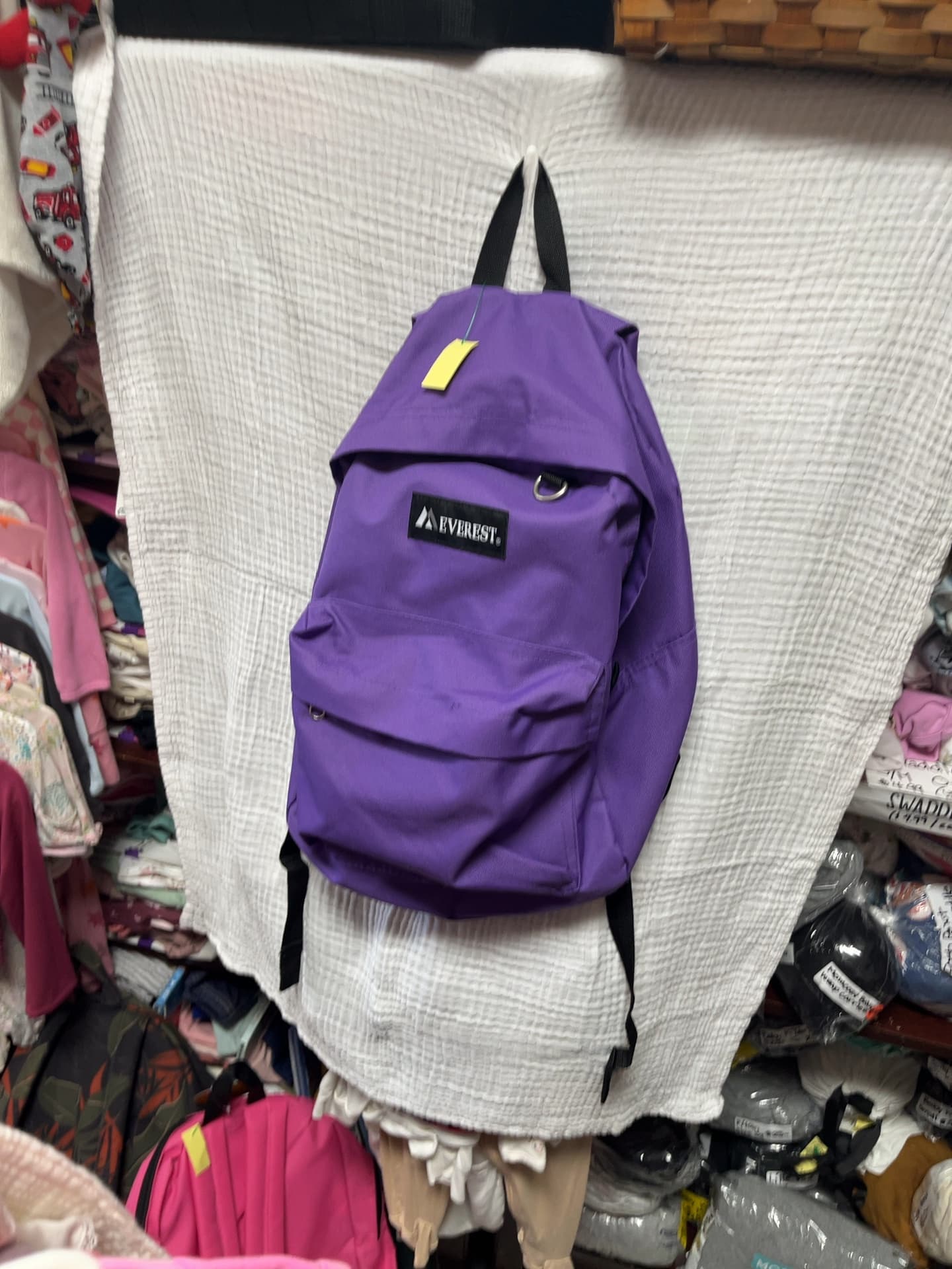 Everest Purple Backpack with Front Zip Pocket