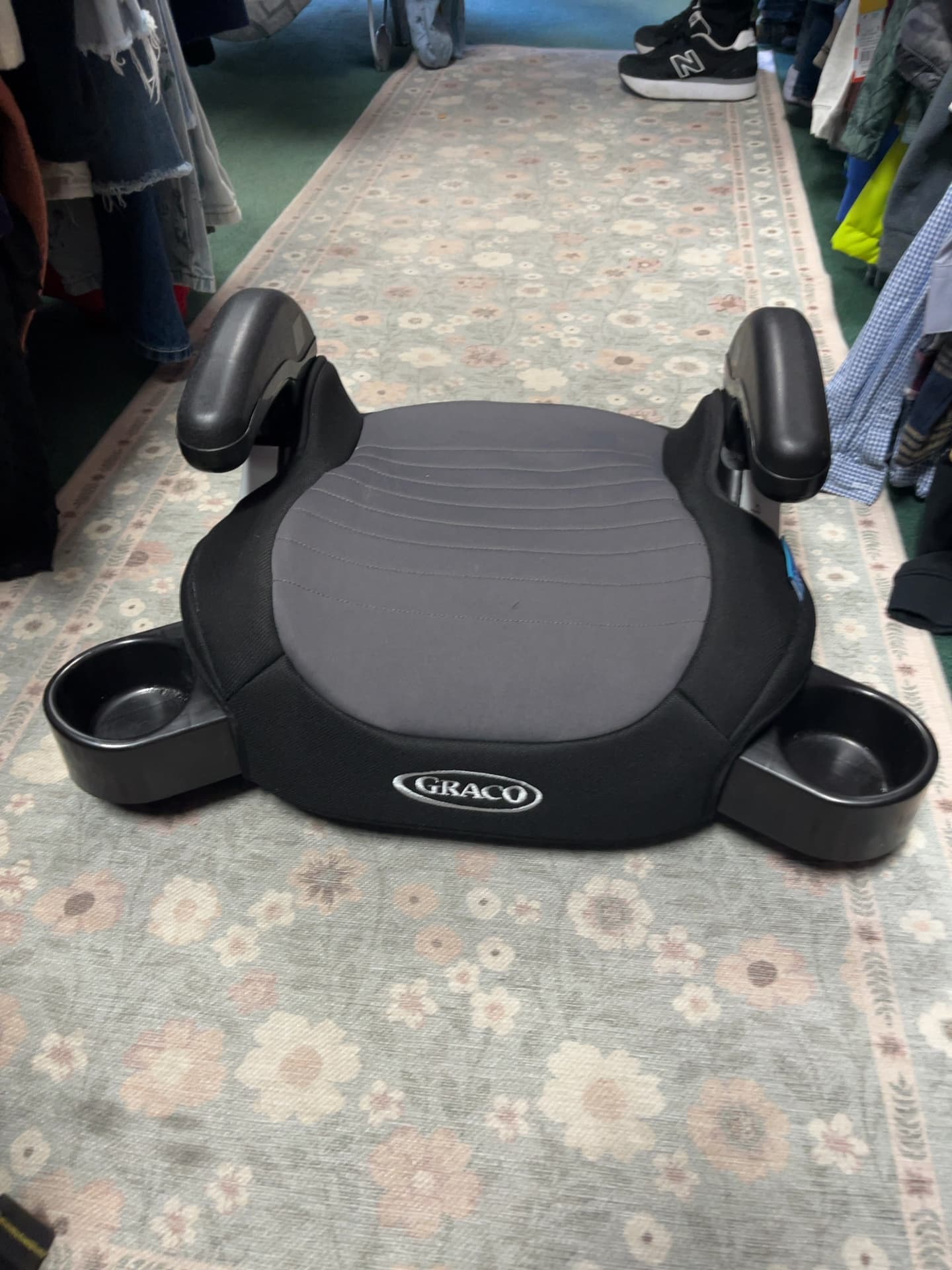 Graco Backless Booster Car Seat with Cup Holders