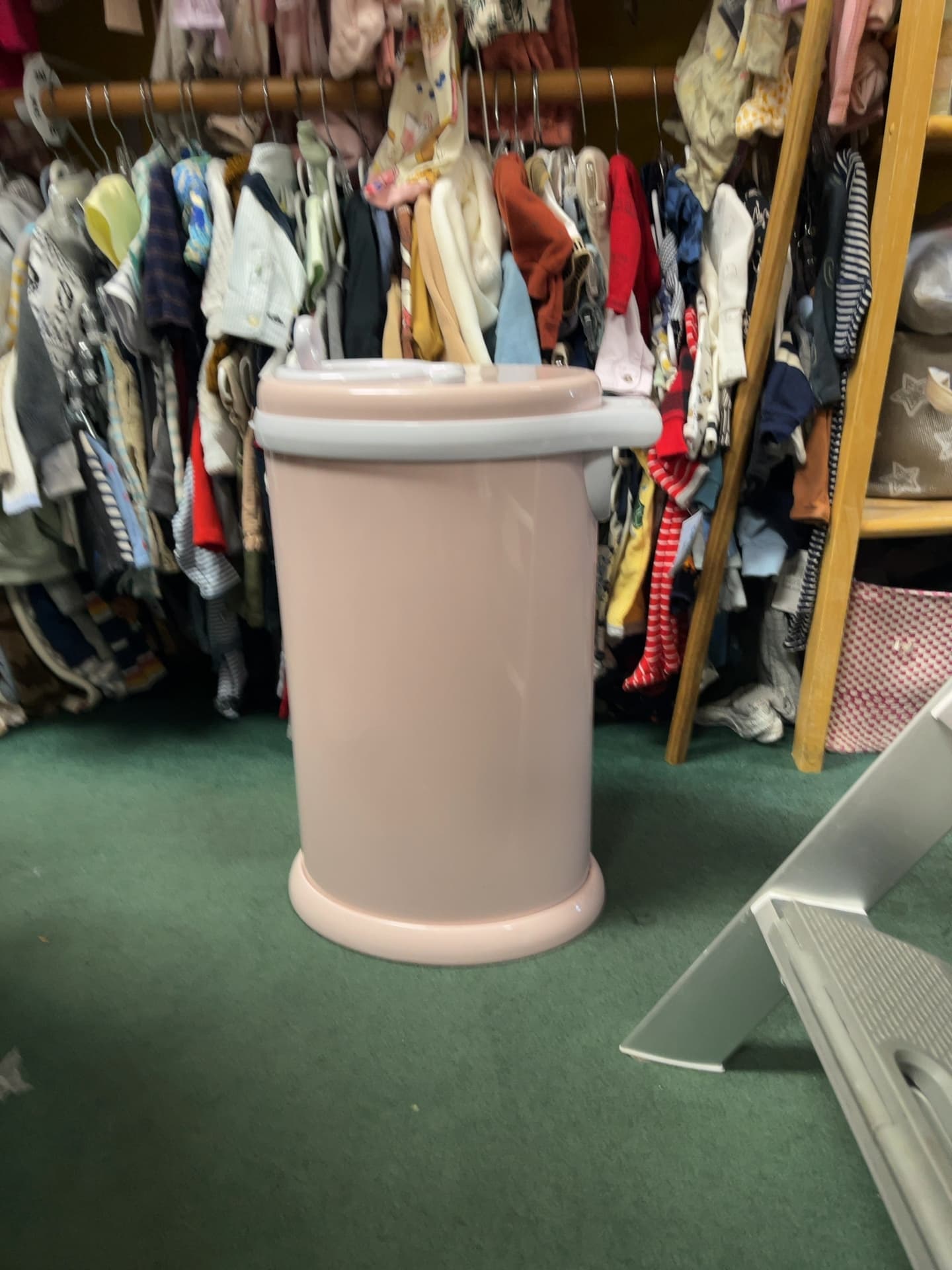 Ubbi Steel Diaper Pail - Blush Pink — photo 4