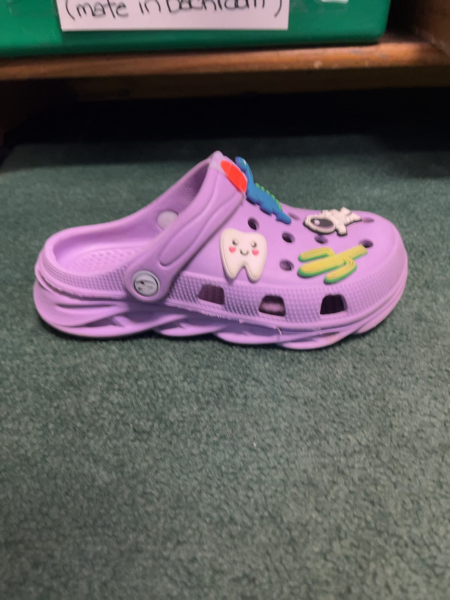 Purple Crocs-Style Kids Clog with Fun Charms — photo 2