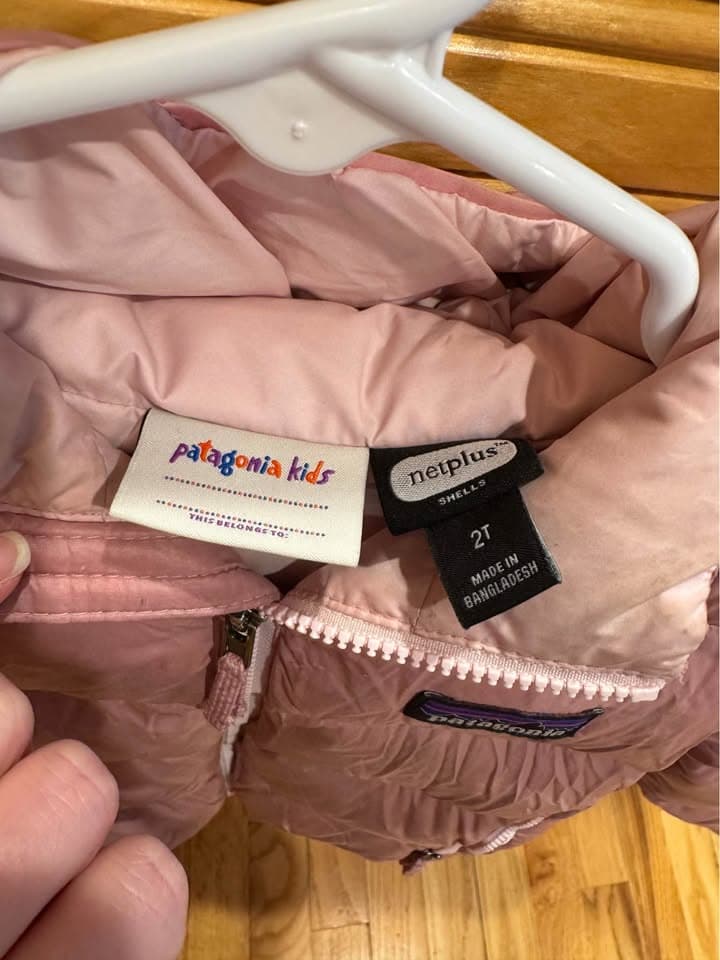Patagonia Kids Puffer Jacket, Pink, 2T — photo 3